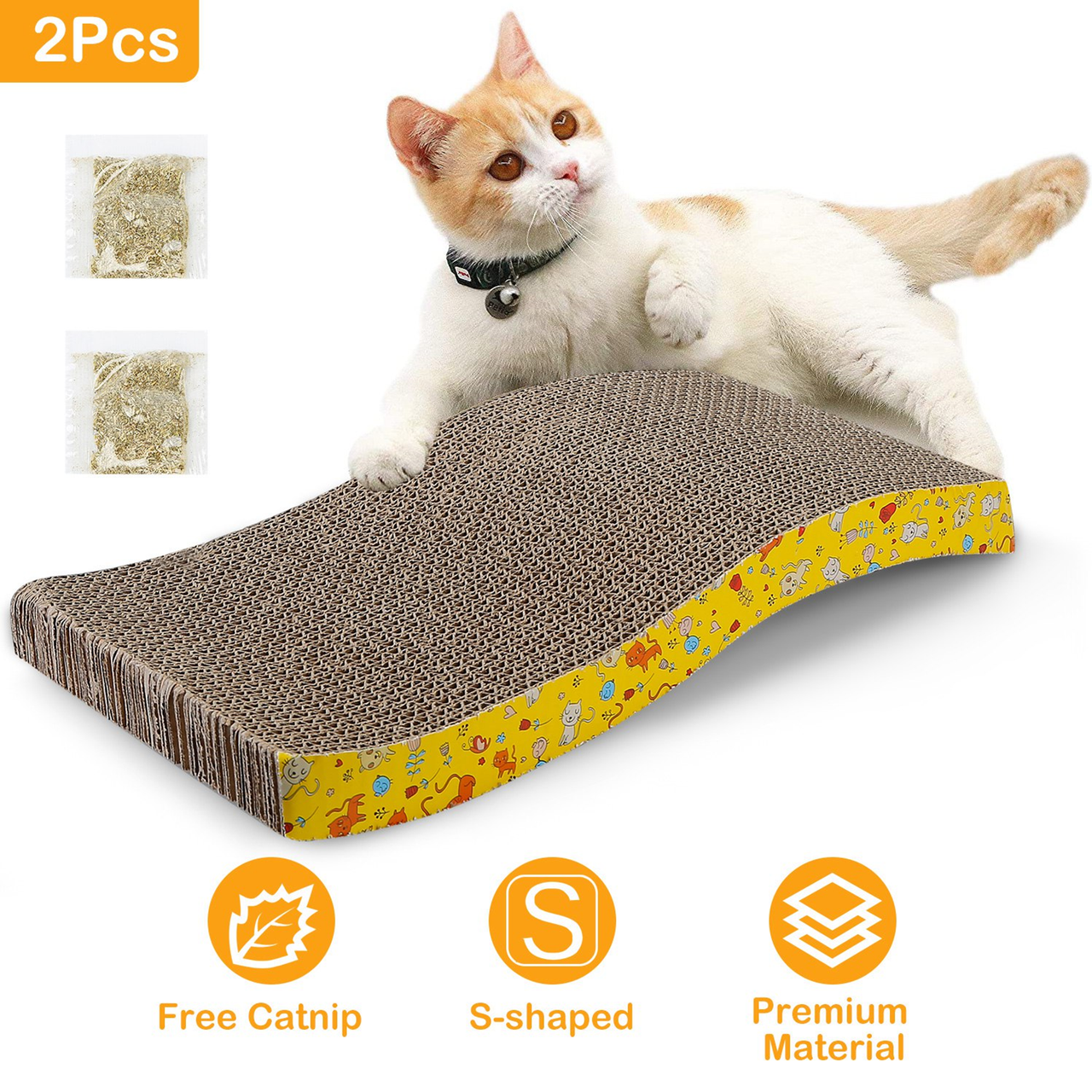 2Pcs Cat Scratcher Pads